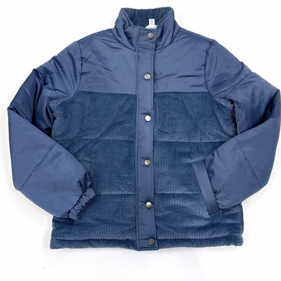 Time and Tru Jackets & Blazers - Time and Tru Mixed Media Puffer Jacket - NWOT